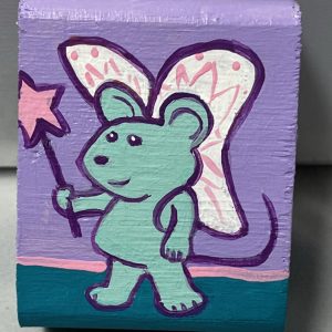 painting of a mouse as a fairy