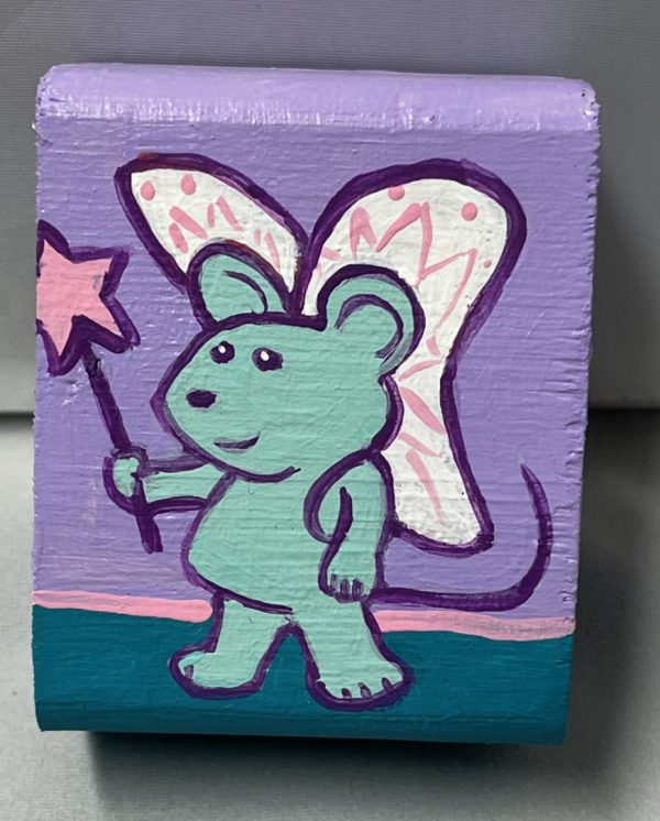 painting of a mouse as a fairy